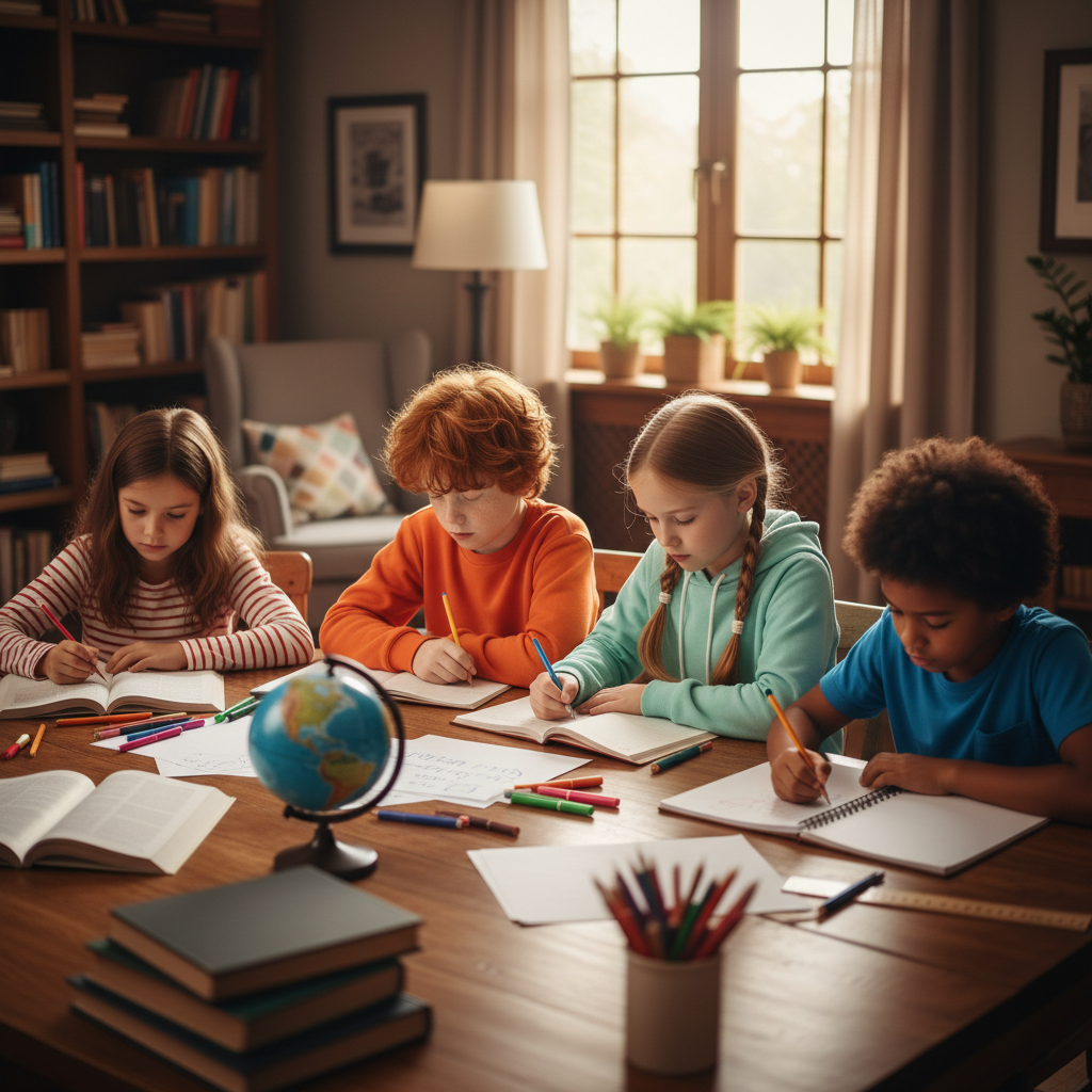 Schule, Marskinder, Gen Alpha, Futuristisch, Mars, Alpha Gehirn, Digital